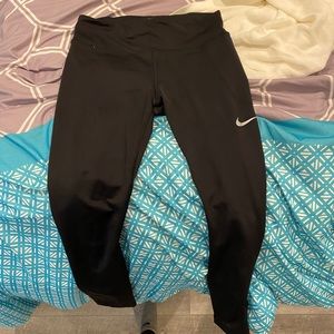 Black Cropped Nike Leggings